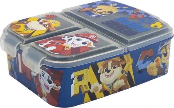 STOR Multi box na svačinu Tlapková patrola / 3 přihrádky / bez BPA (81620)