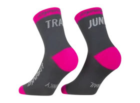 Dynafit Trail Mid běžecké ponožky Cinder/Pink Glo vel. 35-38