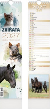 Kalendář 2027 vázankový Zvířata