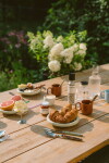 SABRE PARIS 4-dílná sada příborů Bistrot Brillant – Pastel blue, modrá barva, kov, plast