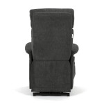 Relaxační křeslo, elektrické kabelové ovládání, šedá, látka, TV-L8960 GREY2