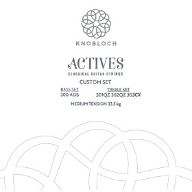 Knobloch ACTIVES Double Silver Bass Set Medium Tension 33.5