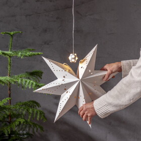 STAR TRADING LED osvětlení do papírové hvězdy Lighty Ball, čirá barva, plast