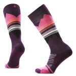 Dámské merino lyžařské ponožky SMARTWOOL Women's Ski Targeted Cushion Pattern OTC, Purple Iris velikost: 38-41 (M)