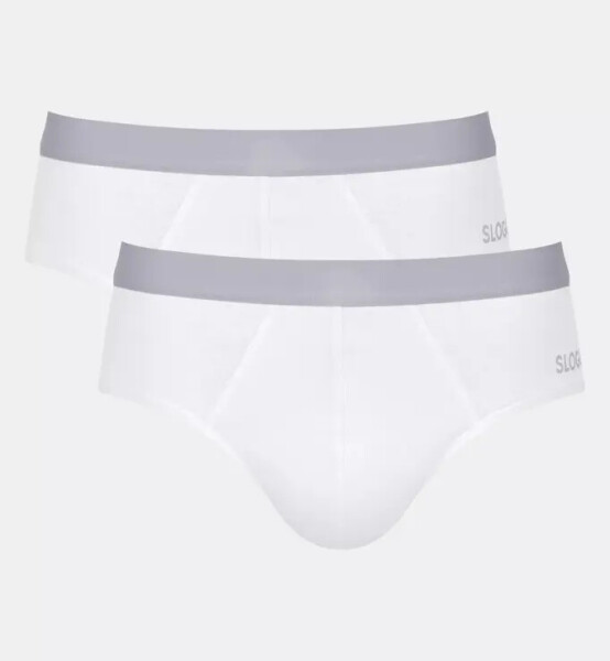 Pánské slipy GO ABC 2.0 Brief 2P - WHITE - bílé 0003 - SLOGGI WHITE M