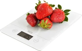 ECG KV 117 SLIM bílá / kuchyňská váha / max. 5 kg / TERE / tvrzené sklo / 1x lithiová baterie (341320274958)