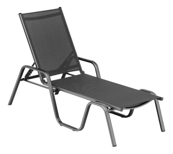 KETTLER BASIC PLUS hliníkové lehátko - antracit / antracit