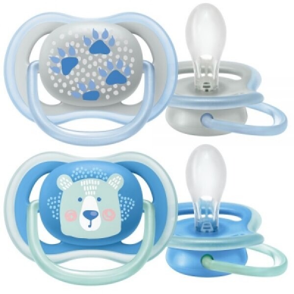 Philips AVENT Šidítko Ultra air Pastel 6-18m, 2 ks - kluk