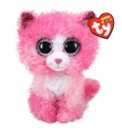 BEANIE BOOS REAGAN, 15 cm - kočka růžová