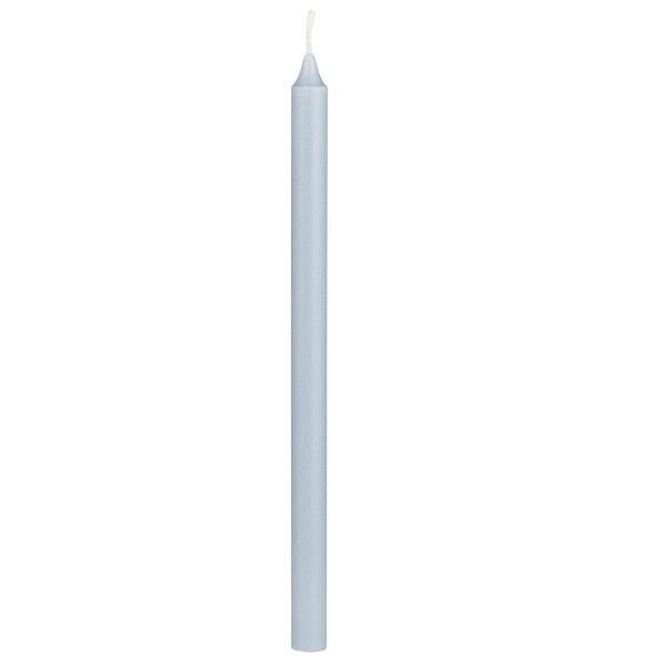 Ib Laursen Svíčka Taper Dusty Blue 20 cm, modrá barva, vosk