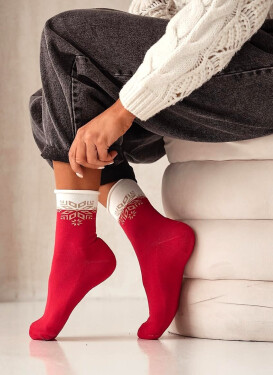 Milena Unique Snowflake ponožky 0071-007 Poloviční froté 35-41 bledá melanž 35-37