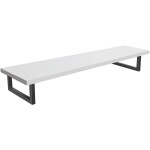 CERANO Deska pod umyvadlo Navira Pro + 2+1 podpěrná konzole - bílá matná - 140x46x3,6 cm - 6061172