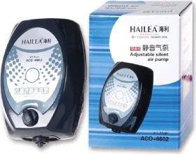 Vzduchovací kompresor ACO-6602 / 50-100 l akvárium / příkon 2,5 W / regulace výkonu / 1x výstup (038093)