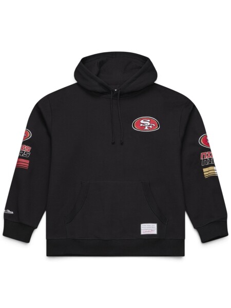 Mitchell & Ness Pánská mikina San Francisco 49ers NFL Triple Check Hoodie Velikost: L