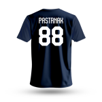 Dětské tričko David Pastrňák #88 Czech National Emblem 2025 Navy Velikost: Dětské XL 12 - 142 - 152