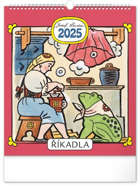 Kalendář 2025 nástěnný: Říkadla, 30 34 cm