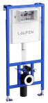 LAUFEN Rámový podomítkový modul CW1 SET s chromovým tlačítkem + WC INVENA LIMNOS WITH SOFT, včetně soft/close sedátka H8946600000001CR LI1