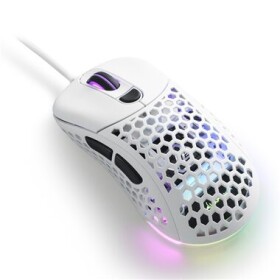 Sharkoon Light 200 bílá / herní myš / optická / 16000 dpi / 1.8m kabel / LED kontrolka provozu / 6 tlačítek (4044951030460)