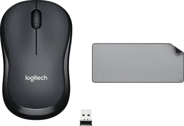 Logitech M220 Silent + Studio Series šedá / Set bezdrátová myš a podložka