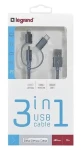 PGS Kabel USB 3v1 / Nabíjecí kabel / Univerzální (NTLR050693)