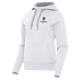 Antigua Dámská mikina Carolina Hurricanes NHL 2026 Stanley Cup Champions Takeover Fleece Raglan Full-Zip bílá/šedá Velikost: L