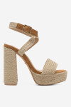 Sandály DeeZee LOLA KL-F20074-36 Materiál/-Jutové plátno,Látka/-Látka
