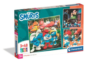 Puzzle Šmoulové 3x48 dílků - Clementoni