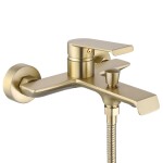 REA - Vanová nástěnná baterie HASS - matná Brush Gold REA-B7100