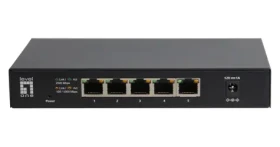 LevelOne GEU-0525 / Switch / 5x 2,5G Ethernet / Unmanaged / kovový / bez ventilátoru (GEU-0525)