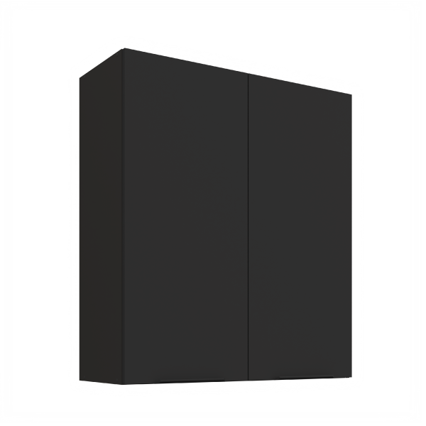 Horní skříňka Aria 80 G-90 2F Barva korpusu: Černá, Barva dvířek: BL - Black AFM