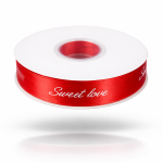 Cake star stuha SWEET LOVE červená 25mm x 45m