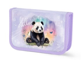 Školní penál jednopatrový MFP, nevybavený, 2 chlopně - Panda