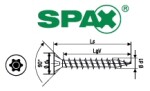 Vrut Spax T-Star plus velikost 4 velikost: 4 x 30/18, nelze po kusech; pouze celá balení: 1000ks
