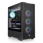Thermaltake S380 TG ARGB černá / ATX / 2x USB-A 3.0 / 1x USB-C 3.2 / ARGB / bez zdroje / průhledná bočnice (CA-11K-00M1WN-00)
