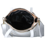 Stylová dámská koženková kabelka na rameno LB Liza, bílá