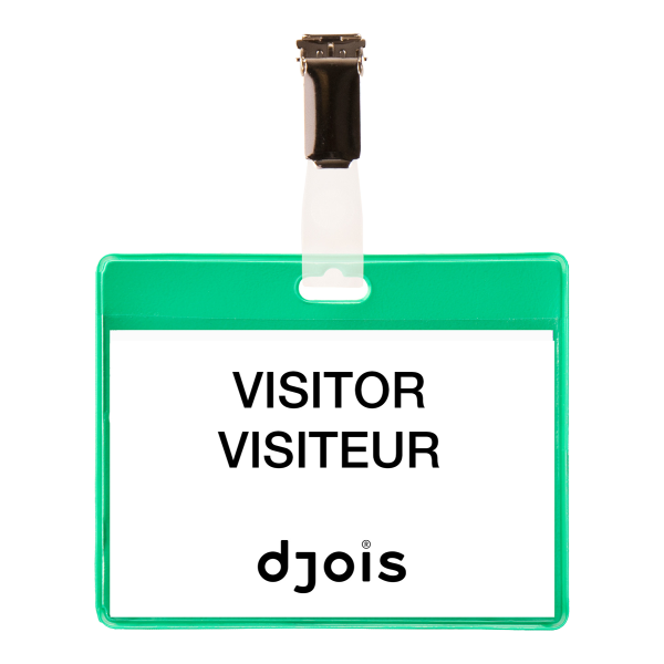 Djois jmenovka, 82,5 x 103 mm, PVC, zelené, 25 ks