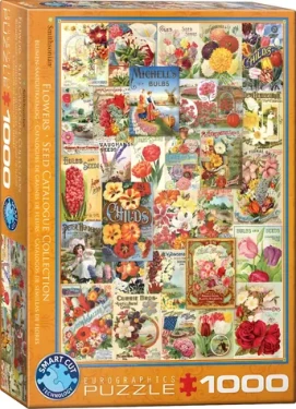 EUROGRAPHICS Puzzle Katalog semínek: Květiny