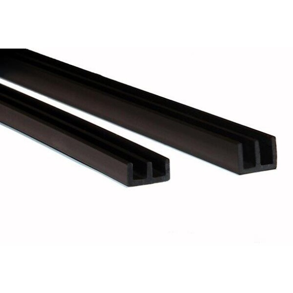 Kooplast Profil na sklo dolní barva: černá (P17_B_01)