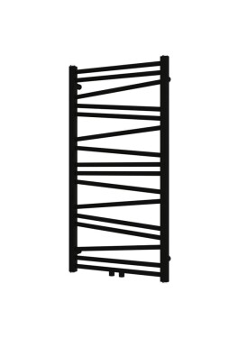 Radiátor kombinovaný SAT Lilon 97,5x50 cm černá matná SATRALI975500SBL SATRALI975500SBL