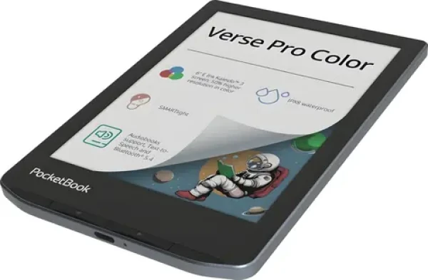 PocketBook Verse Pro Color Stormy Sea / Čtečka e-knih / 6" / E Ink Kaleido 3 / 16GB / Wi-Fi / BT / IPX8 (PB634K3-1-WW)