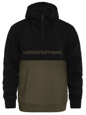 Horsefeathers FULTON BURNT OLIVE pánská mikina přes hlavu