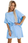 Dámské šaty 287-36 SOFIA - NUMOCO světle modrá 2XL/3XL