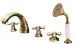 RAV Slezák - MORAVA RETRO - Vanová baterie 5-otvorová, Stará mosaz (Bronz), 1/2" MK169.5PSM