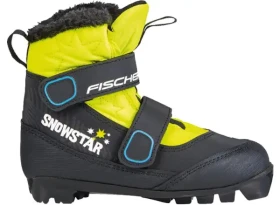 Fischer Snowstar 2024/25 - Fischer Snowstar Black Yellow dětské boty na běžky EU 31