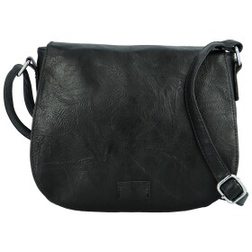 Trendy dámská crossbody s velkou klopou Rashida new, černá