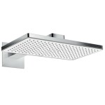 HANSGROHE - Rainmaker Select Hlavová sprcha 460, 1 proud, rameno 46 cm, EcoSmart 9 l/min, bílá/chrom 24013400
