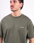 Tričko Carhartt WIP S/S Script Embroidery T-Shirt Leaf/White