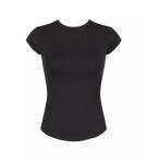 Dámské tričko GO Ribbed T-Shirt BLACK černé 0004 SLOGGI BLACK