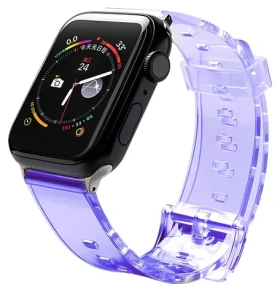 Hurtel Silicone Strap 38/40 mm fialová / Řemínek pro Apple Watch / Silikonový