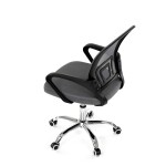 Dětská židle, výškově nastavitelná, šedá síťovina, KA-L103 GREY